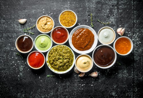 Sauces stabilisées avec de la gomme de Xanthane