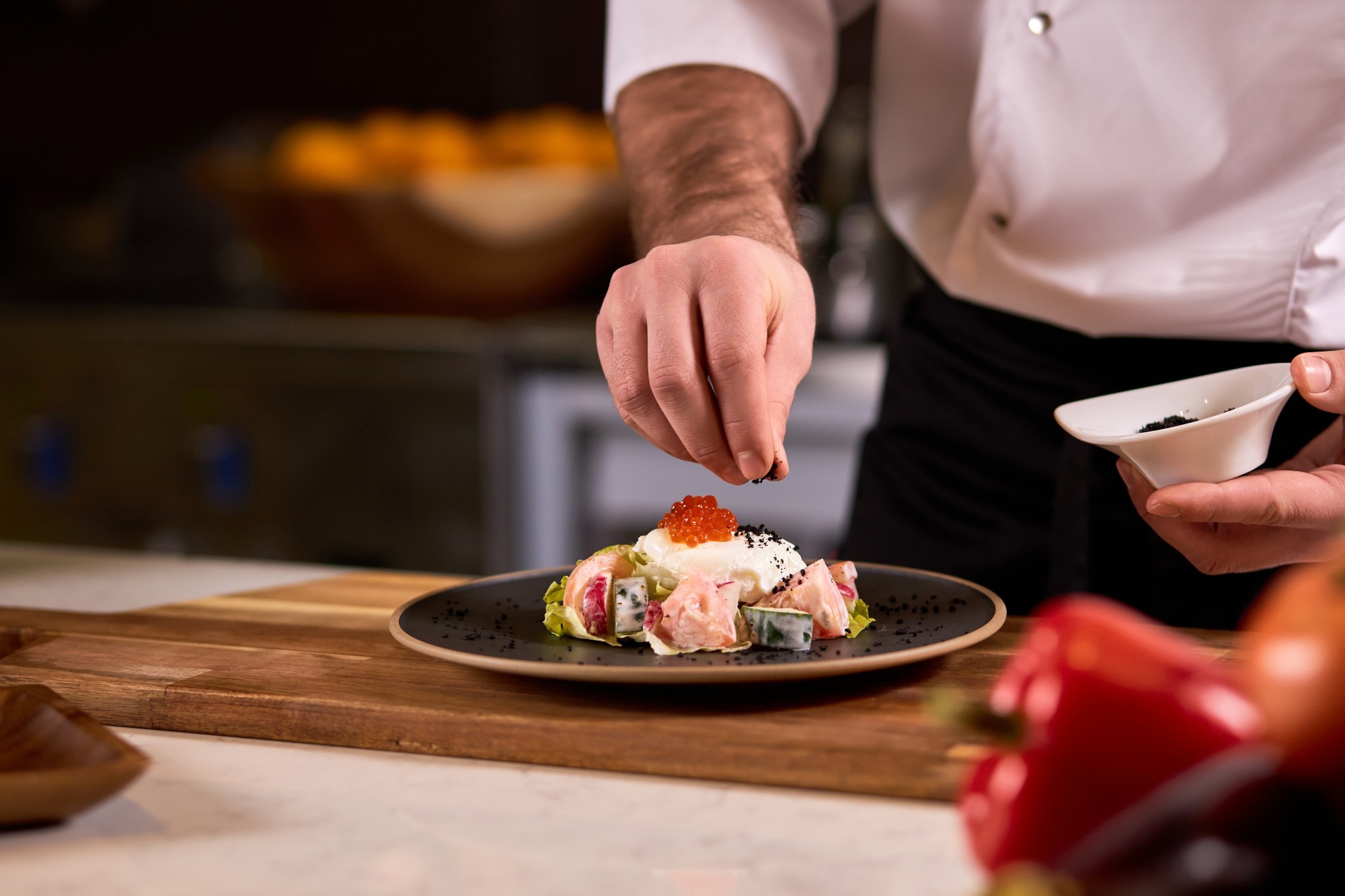 Cuisinier d'un restaurant gastronomique